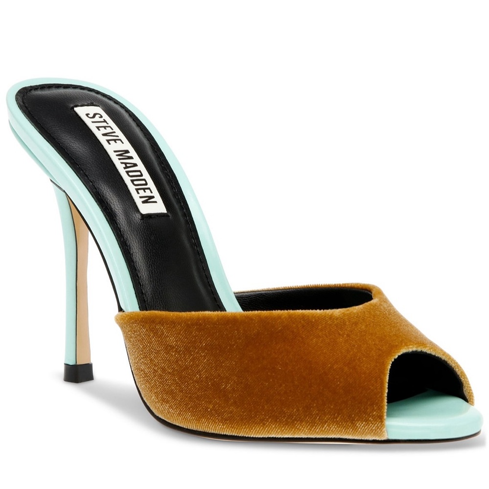 Priya Multi Color peep toe heel